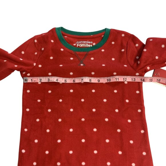 Jammies For Your Families 2-Piece Pajama Set XS (6/6X)  Girls Red Polka Dot Poly - Picture 7 of 10
